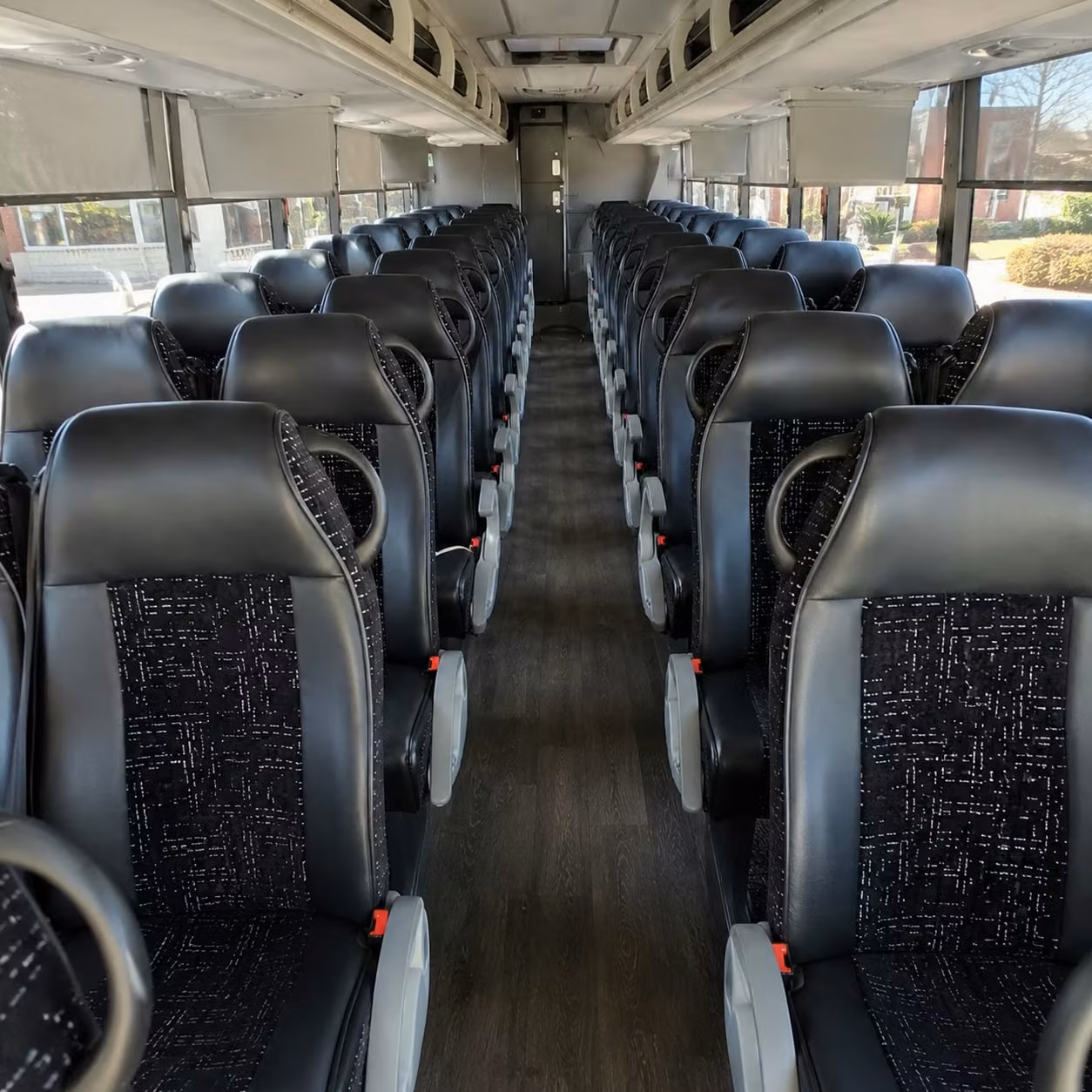 56 passenger charter bus interior