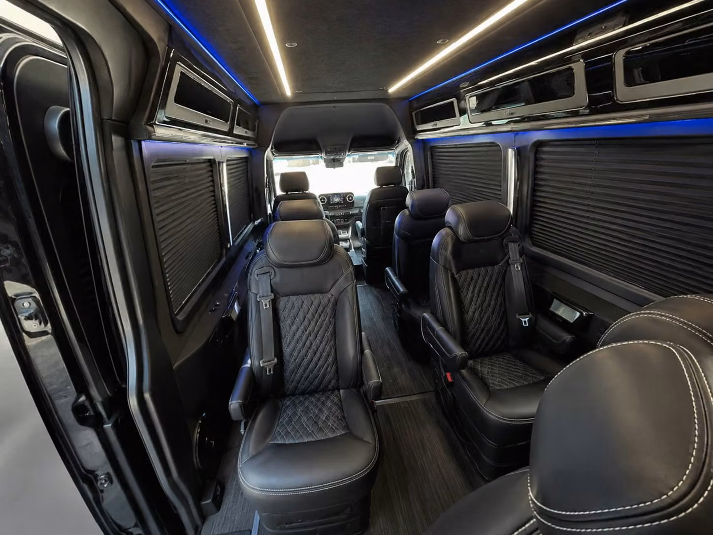 sprinter van with driver inside